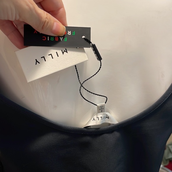 MILLY ANNIE TOP GRAY BOAT NECK SCOOP BACK LAYERED BELL SLEEVE TOP size 2 NWT - Picture 9 of 17